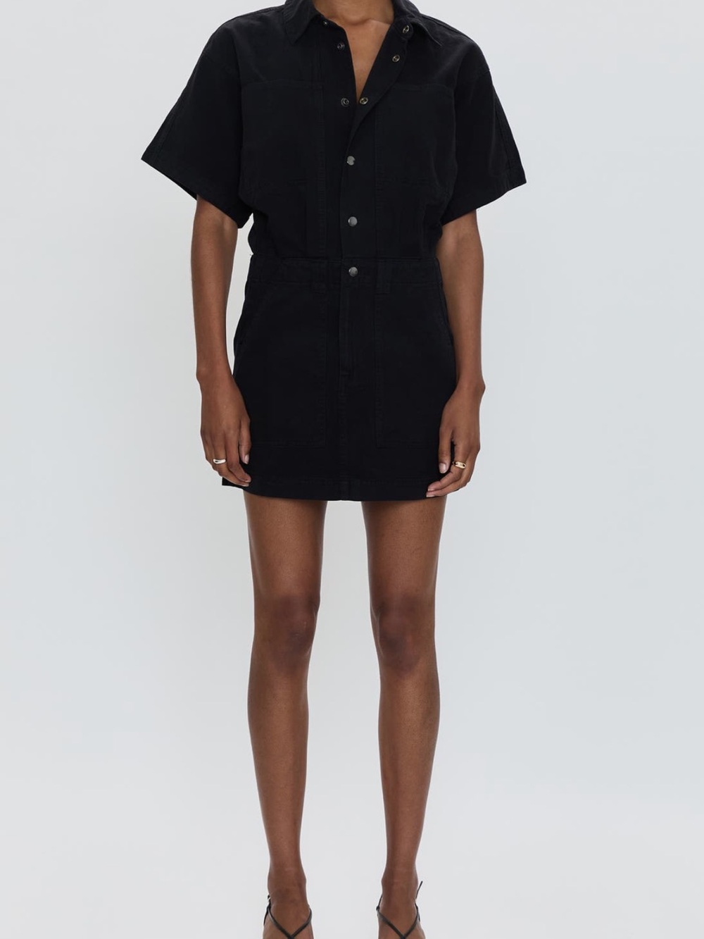NEW Pistola Tully Front Snap Minidress